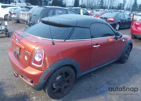 2012 Mini Cooper S z USA, uszkodzony, nr VIN WMWSX3C52CT155422